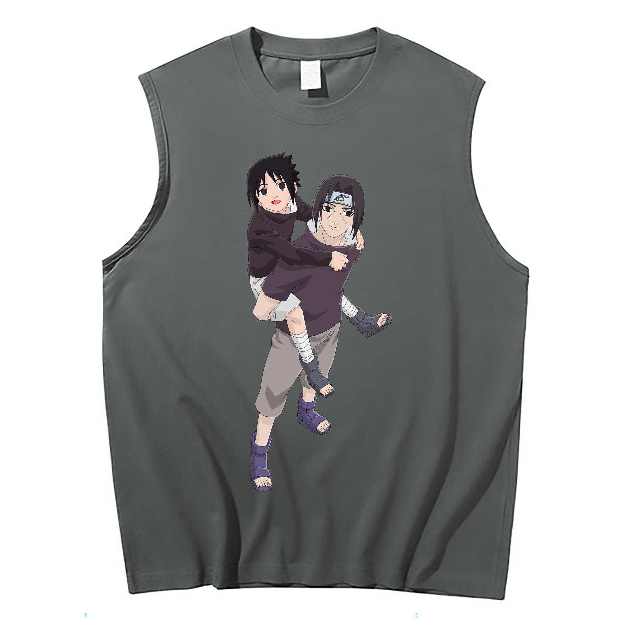 （画像用） NARUTO -ナルト- うちは イタチ Uchiha Itachi コットン100％タンクトップ（フロントプリント）